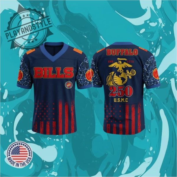 Bills Us Usmc 250Th Birthday Jersey 2025 playandstyle 1