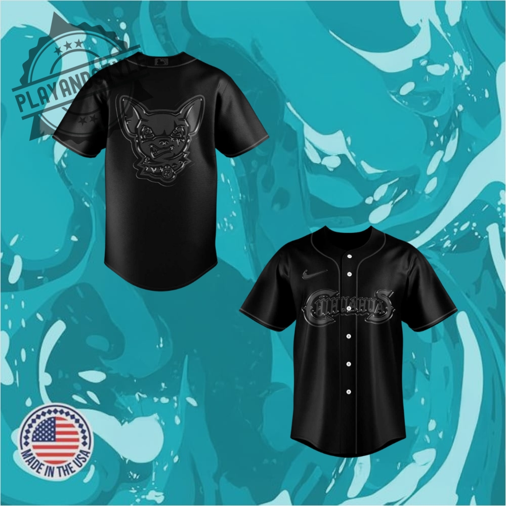 "Limited Edition Baseball Jerseys: Braves, Mariners, Phillies & More" 3 El Paso Chihuahuas Back In Black Limited Edition Baseball Jersey