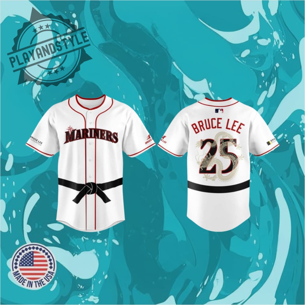 "Limited Edition Baseball Jerseys: Braves, Mariners, Phillies & More" 5 Seattle Mariners Bruce Lee Night 2025 Limited Edition Baseball Jersey