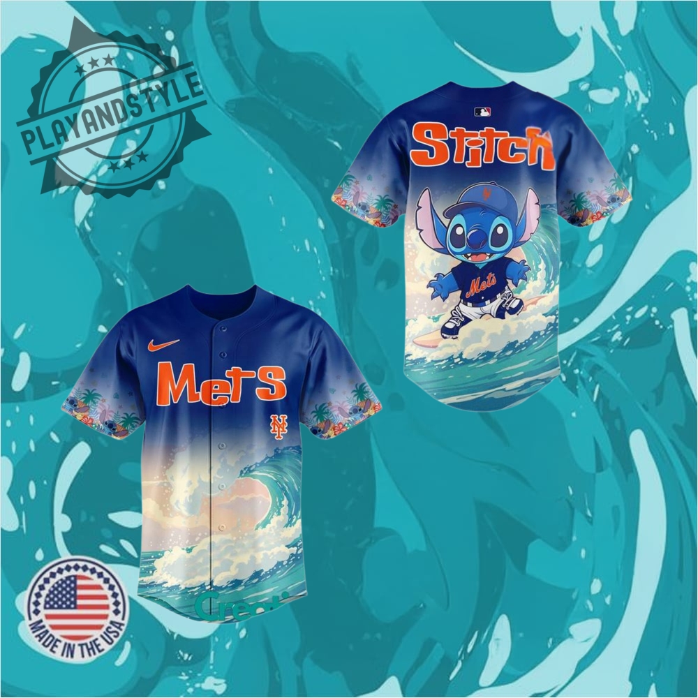 "Limited Edition Baseball Jerseys: Braves, Mariners, Phillies & More" 19 New York Mets X Stitch Surfing Special Baseball Jersey