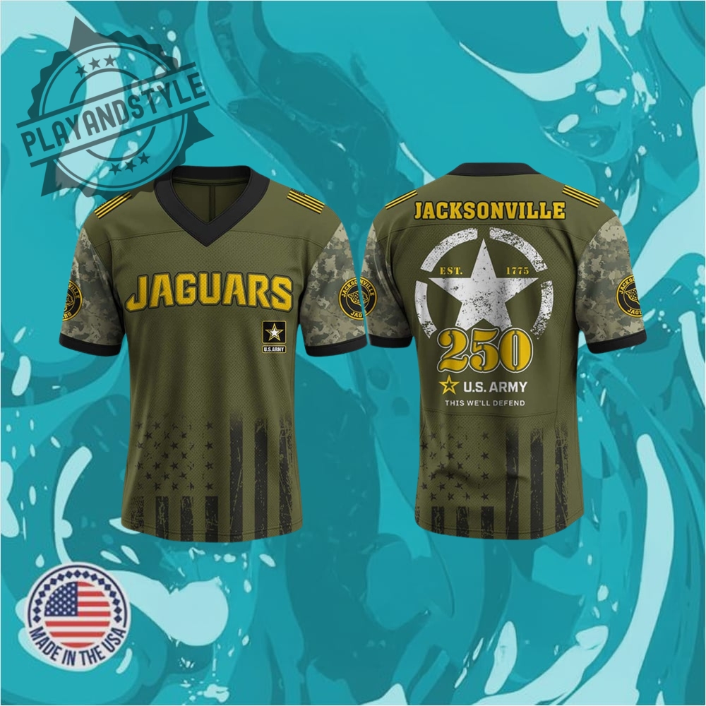 "Limited Edition Baseball Jerseys: Braves, Mariners, Phillies & More" 29 Jaguars Us Army 250Th Birthday Celebration 2025 Jersey