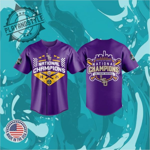 Lsu National Champions 2025 World Series Champions Jersey playandstyle 1