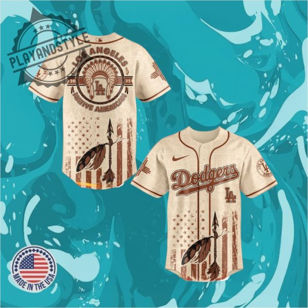 Los Angeles Dodgers X Native American Heritage Month Limited Edition Baseball Jersey playandstyle 1