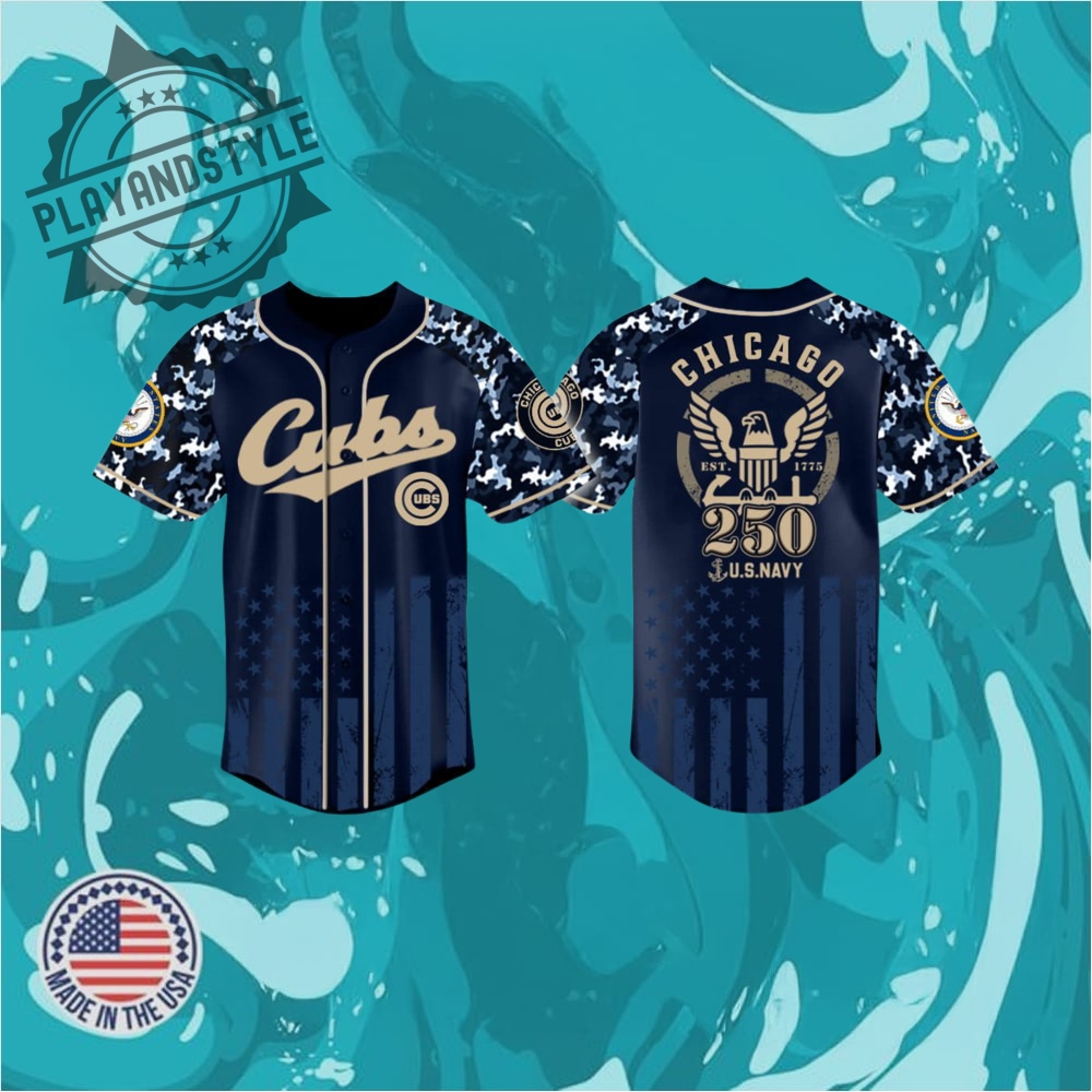 "Celebrate LSU's 2025 National Championship with Exclusive Jerseys Collection!" 23 Cubs 2025 Us Navy 250Th Birthday Military Jersey