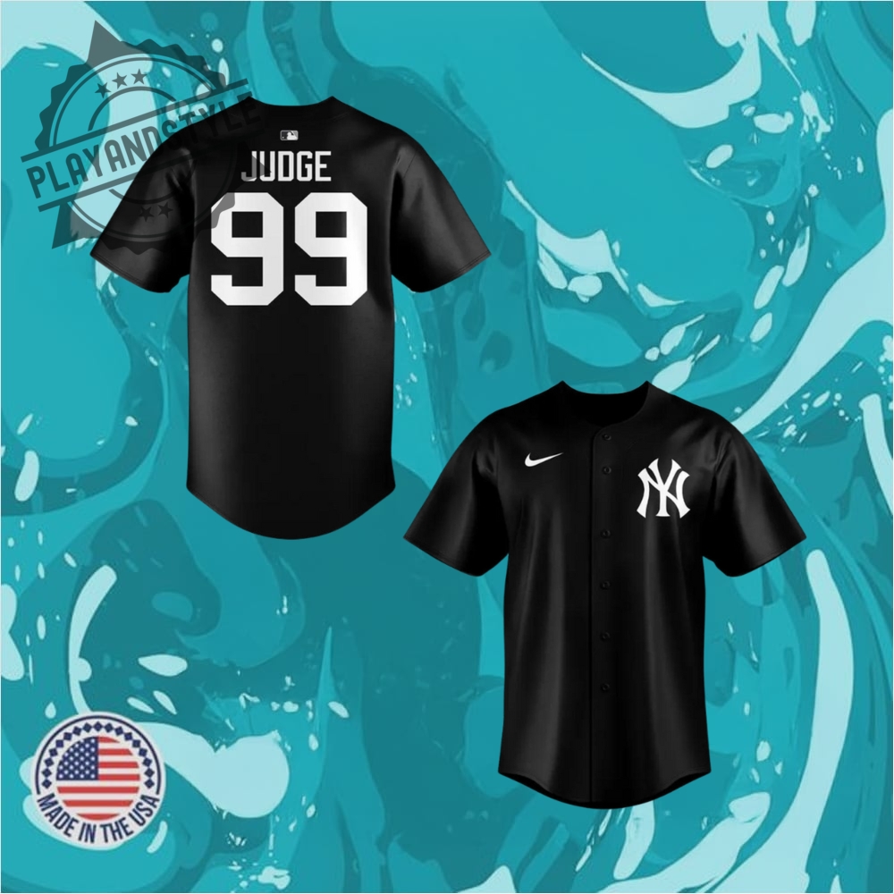 New York Yankees X Aaron Judge Black Lights Out Replica Baseball Jersey