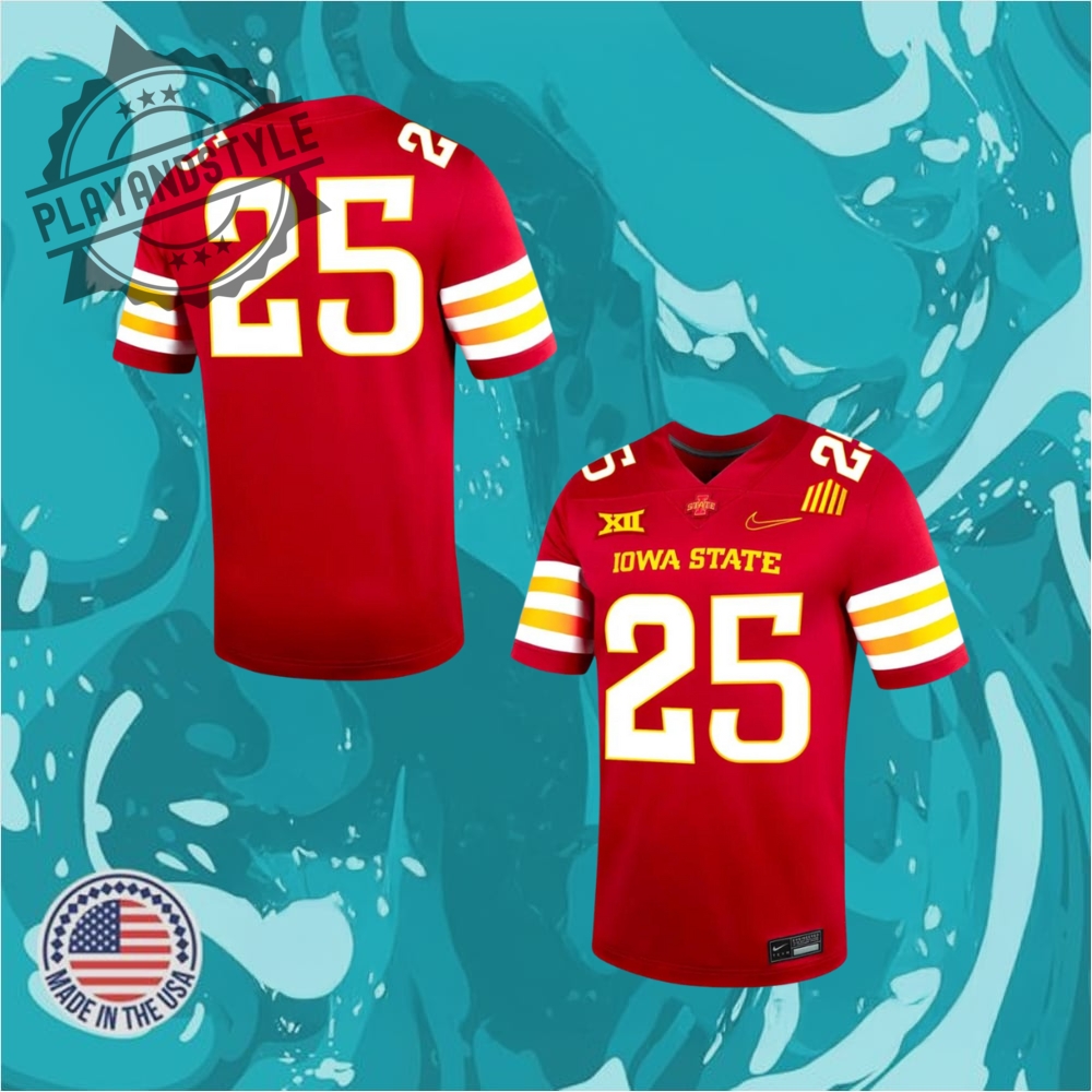 Iowa State 2025 New Home Uniform Football Jersey