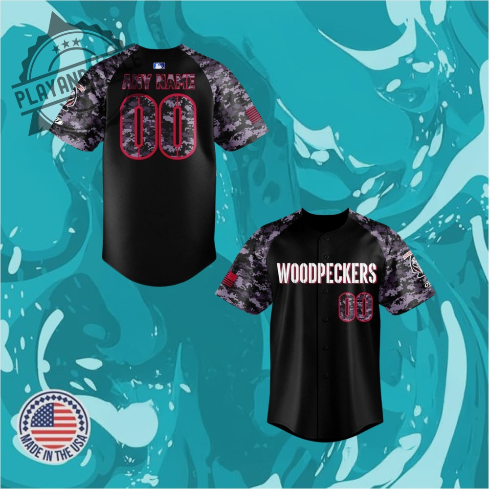 Fayetteville Woodpeckers Black Ops Black Limited Edition 2025 Baseball Jersey