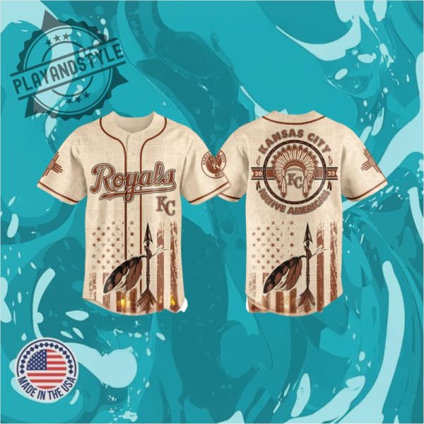 Kansas City Royals X Native American Heritage Month Special Baseball Jersey playandstyle 1