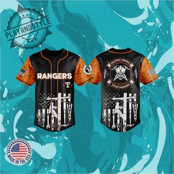 2025 Rangers National Lineman Appreciation Day Jersey playandstyle 1