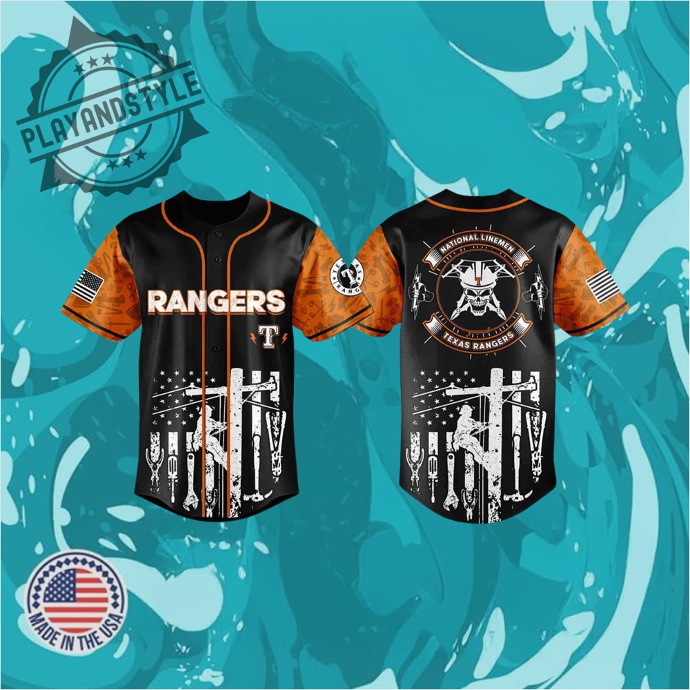 2025 Rangers National Lineman Appreciation Day Jersey