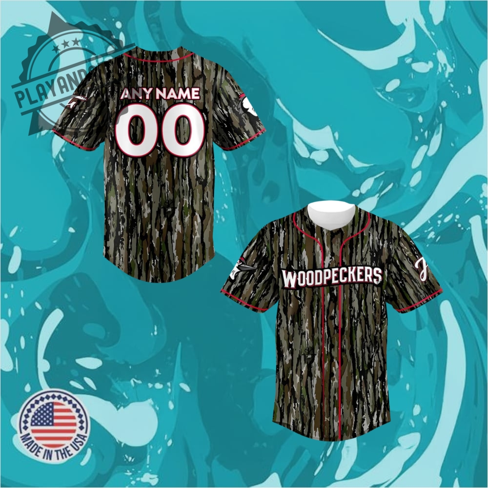 Fayetteville Woodpeckers Memorial Day Limited Edition Camo Baseball Jersey