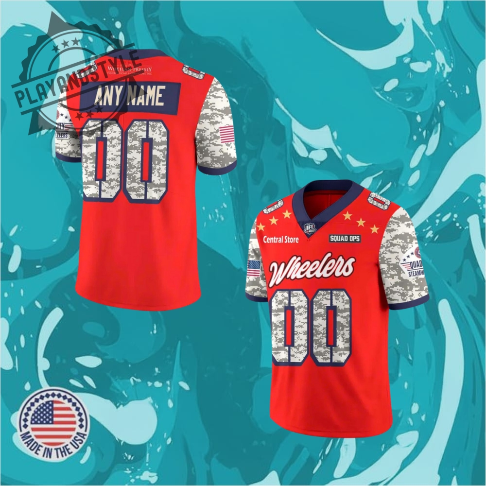 Quad City Steamwheelers 2025 Military Appreciation Night Football Jersey