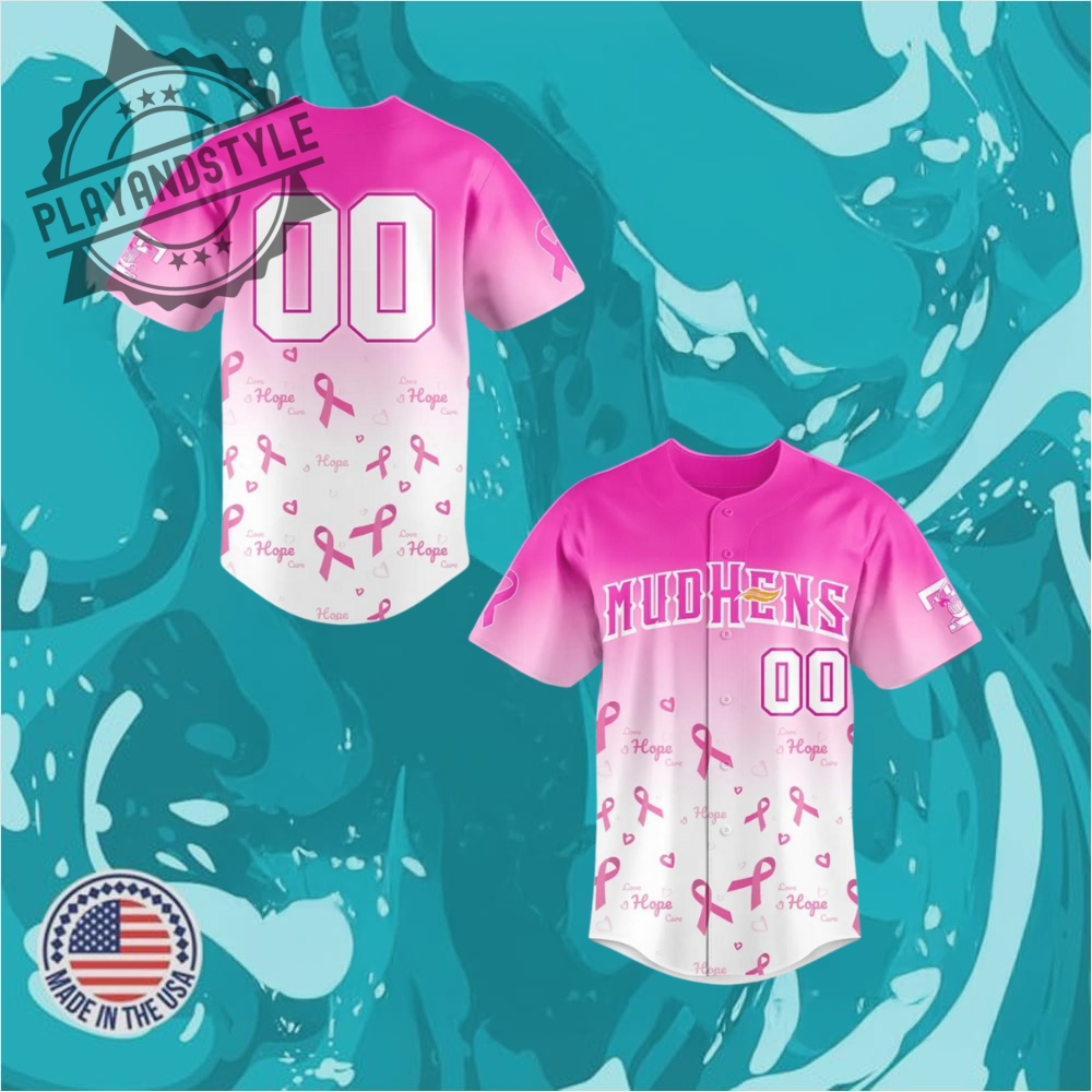 Toledo Mud Hens Pink In The Park Personalized Baseball Jersey