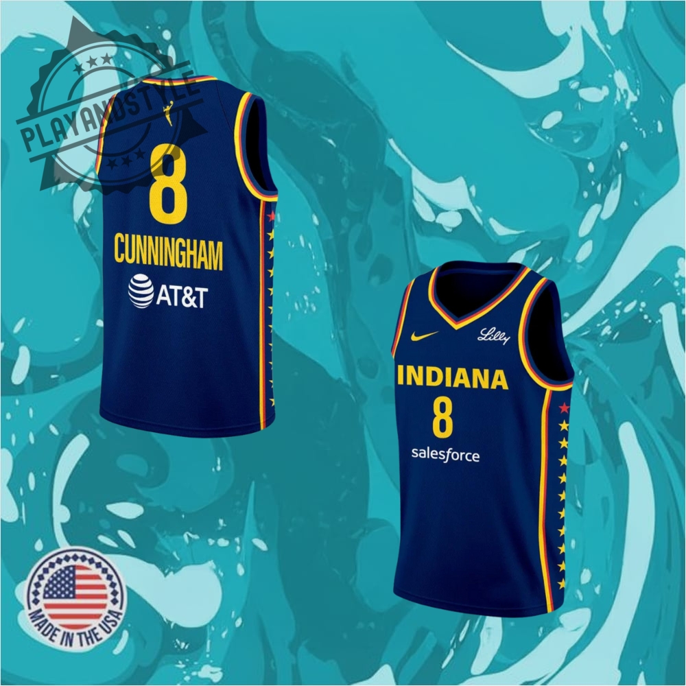 Sophie Cunningham Indiana Fever Navy Basketball Jersey