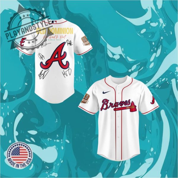 Atlanta Braves Old Dominion Show Special Edition Baseball Jersey playandstyle 1