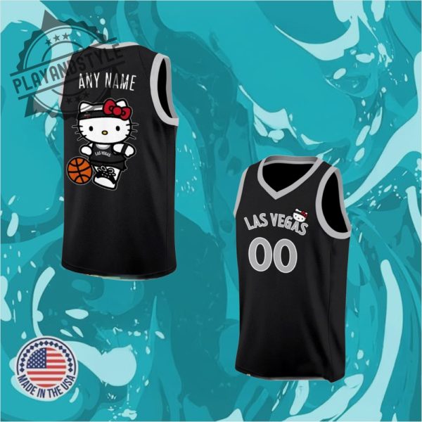 Las Vegas Aces Hello Kitty Charm Special Basketball Jersey playandstyle 1