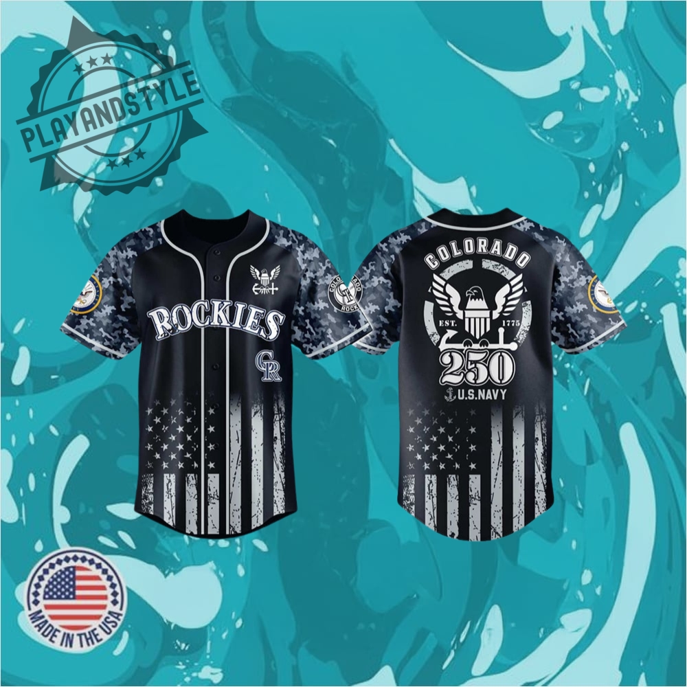 "Top 2025 Limited Edition Jerseys: Mariners, Astros, Travelers, Bandits, LSU" 19 Rockies Us Navy 250Th Birthday Celebration Jersey 2025