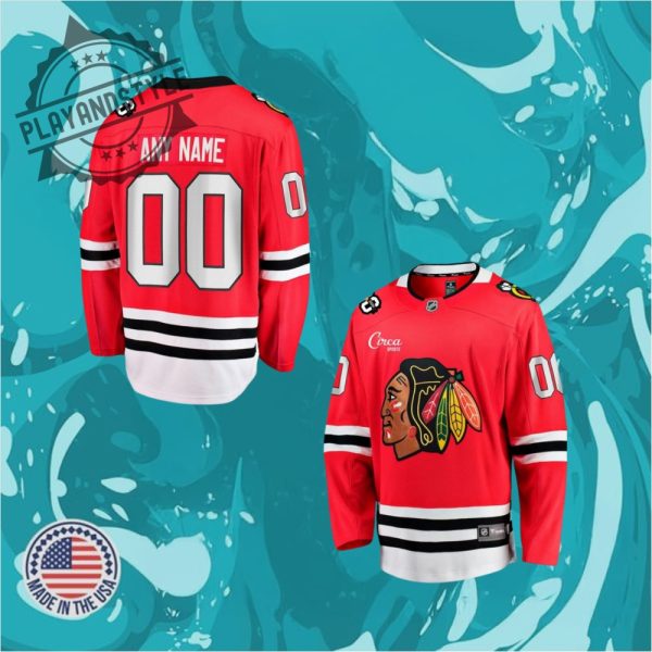 Chicago Blackhawks 100 Years Anniversary Limited Edition Hockey Jersey playandstyle 1
