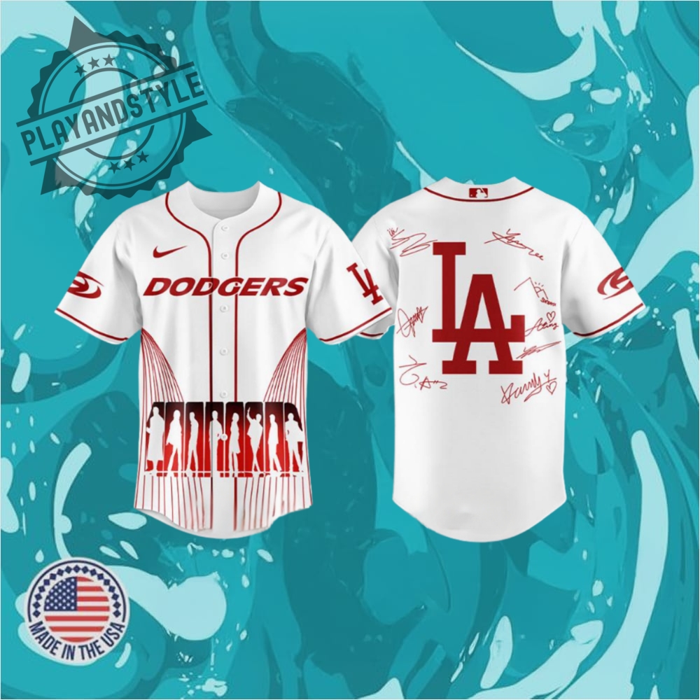 Los Angeles Dodgers X Ateez World Tour In Your Fantasy Signature Baseball Jersey