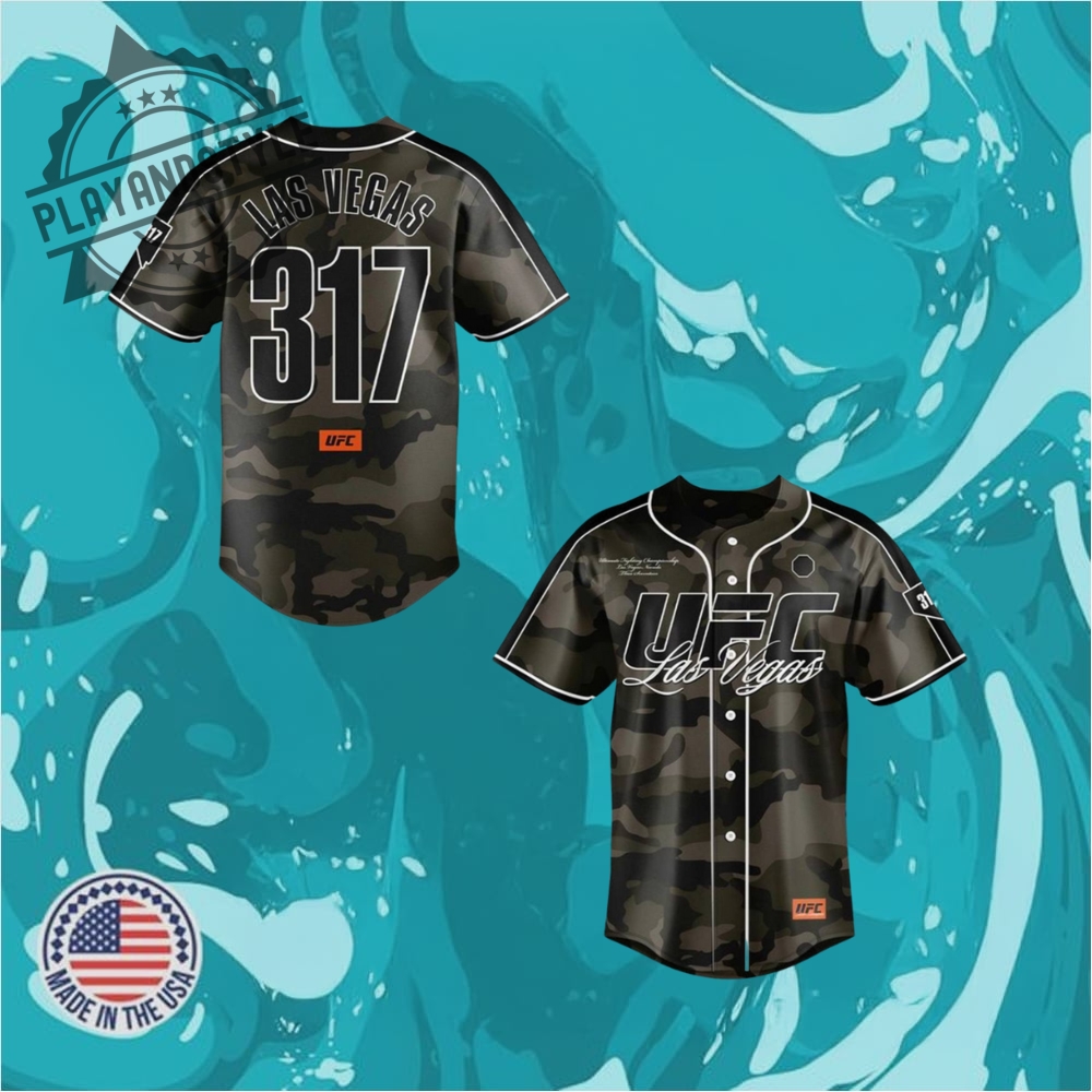 Ufc 317 Camo Fashion Special Baseball Jersey