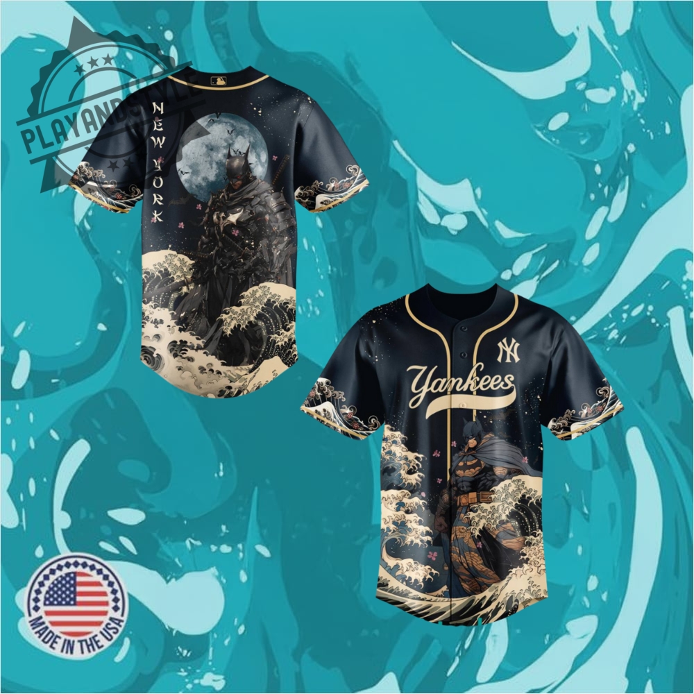 New York Yankees X Batman Night Collaboration Special Baseball Jersey