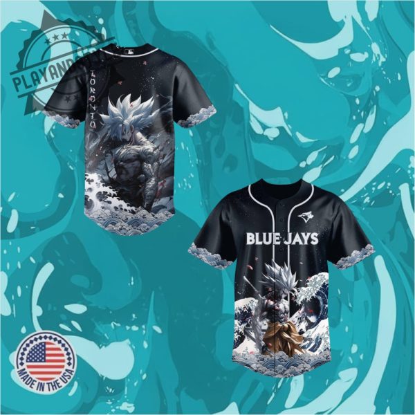 Toronto Blue Jays Goku Ultra Instinct Mode Special Baseball Jersey playandstyle 1