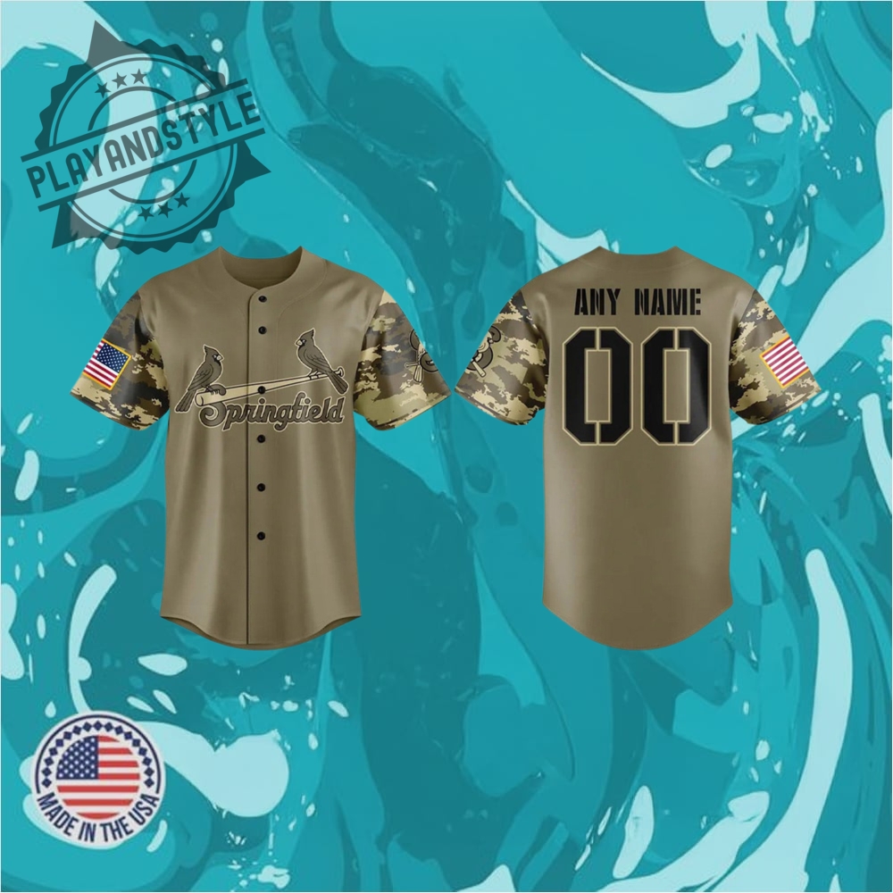 Springfield Cardinals Military Appreciation Night 2025 Baseball Jersey