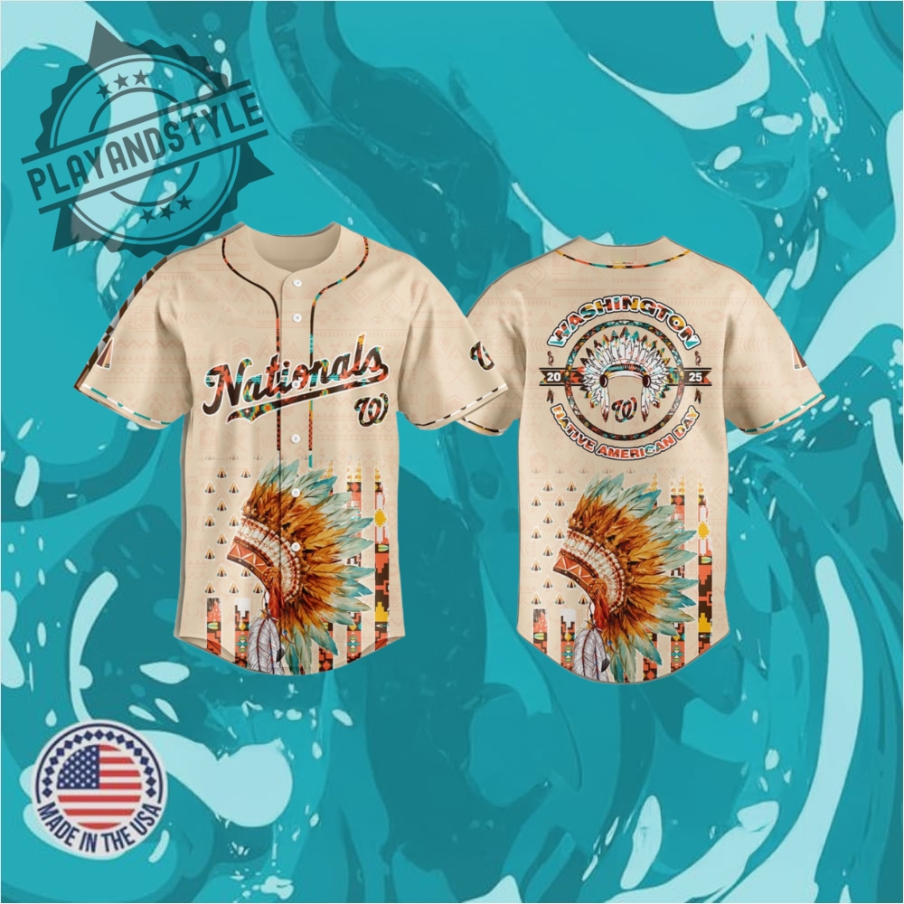 Washington Nationals Special Native American Day Jersey 2025 playandstyle 1