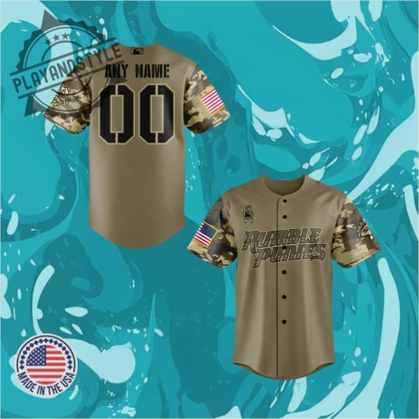 Binghamton Rumble Ponies Military Appreciation Night Limited Edition Baseball Jersey playandstyle 1