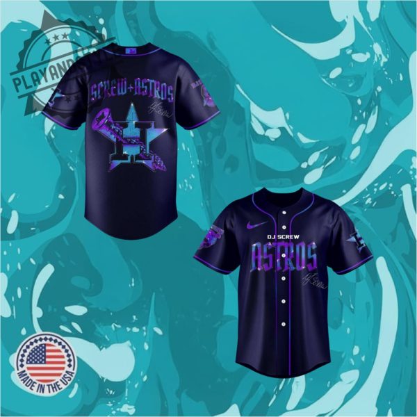 Houston Astros X Dj Screw Honor Alltime Limited Edition Baseball Jersey playandstyle 1