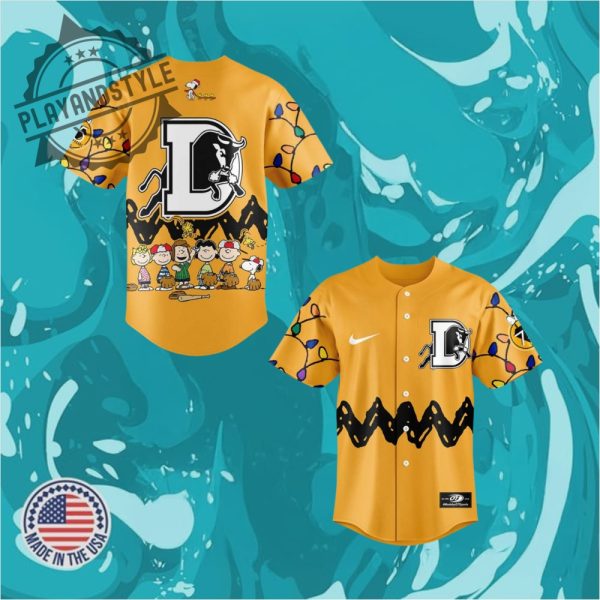 Durham Bulls X Peanuts Limited Edition Baseball Jersey playandstyle 1