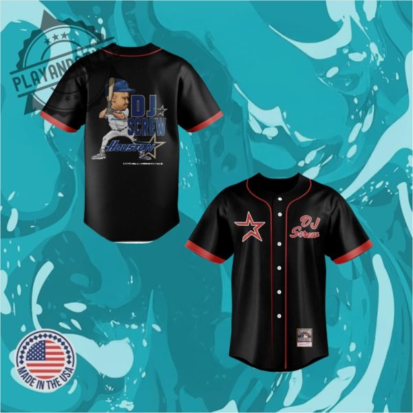 Houston Astros X Dj Screw Day Special Baseball Jersey playandstyle 1