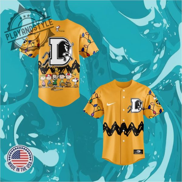 Durham Bulls Peanuts Snoopy Night Special Baseball Jersey playandstyle 1