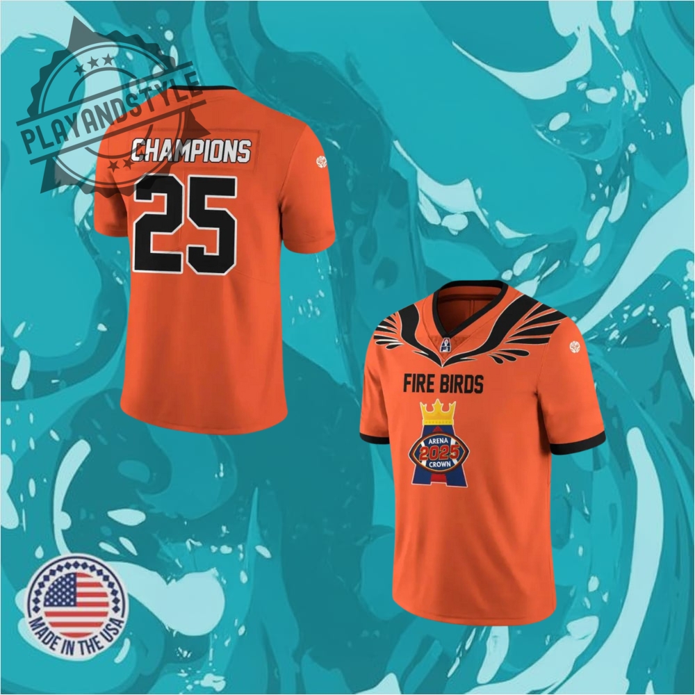 Albany Firebirds Arena Crown Champions Limited Edition Football Jersey 2025 playandstyle 1