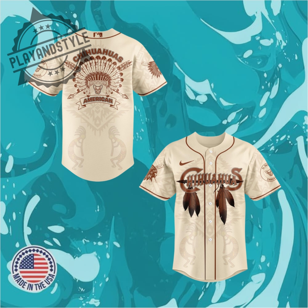 "Shop 2025 Limited Edition Jerseys: Football & Baseball Collectibles" 6 El Paso Chihuahuas Native American Heritage Limited Edition Baseball Jersey