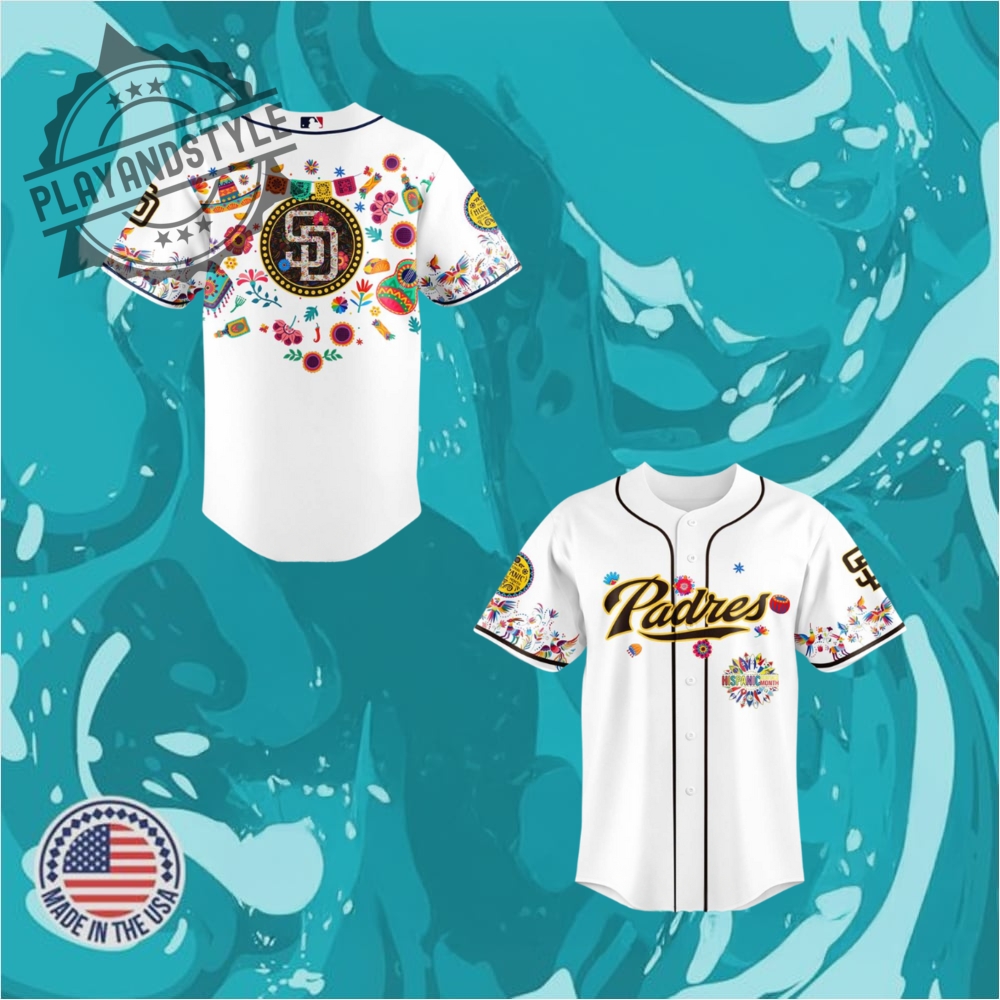 "Shop 2025 Limited Edition Jerseys: Football & Baseball Collectibles" 7 San Diego Padres X National Hispanic Heritage Month Special Edition Baseball Jersey