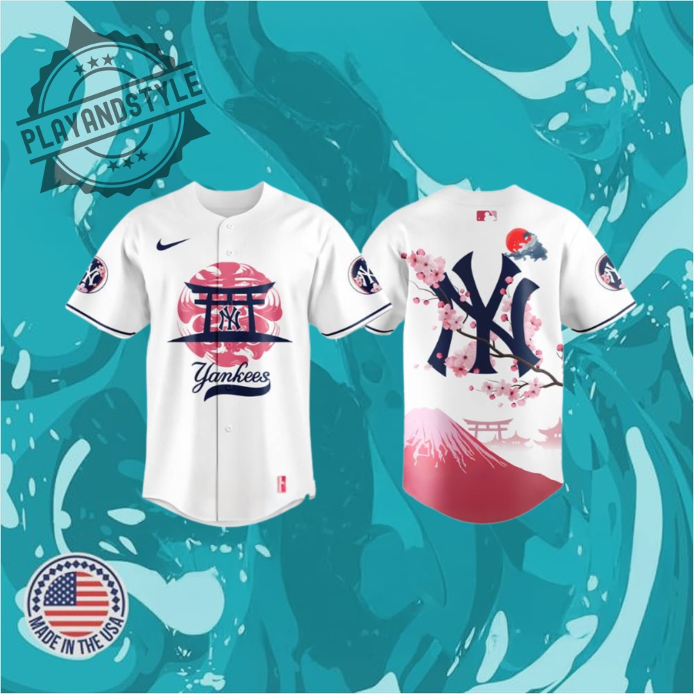 "Shop 2025 Limited Edition Jerseys: Football & Baseball Collectibles" 8 New York Yankees Fuji Mount Tokyo Series 2025 Baseball Jersey