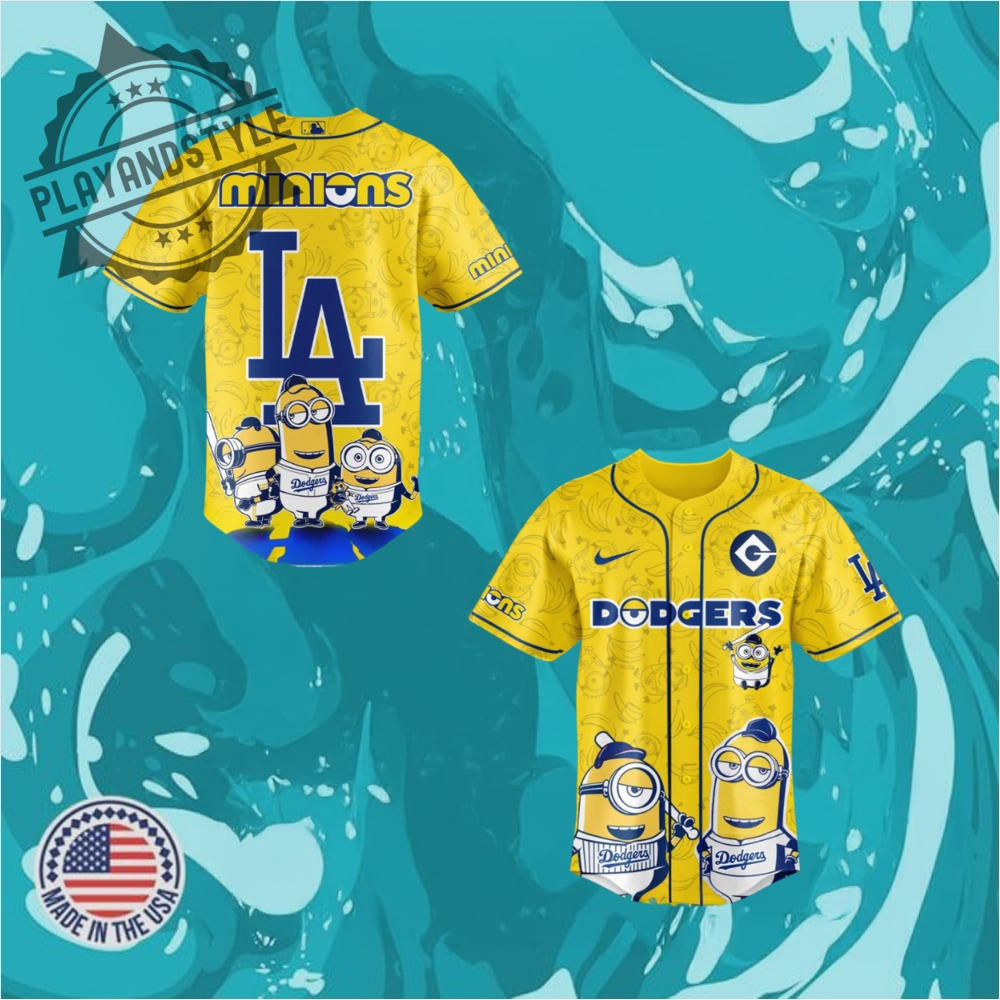 "Shop 2025 Limited Edition Jerseys: Football & Baseball Collectibles" 10 Los Angeles Dodgers X Minions Exclusive Baseball Jersey