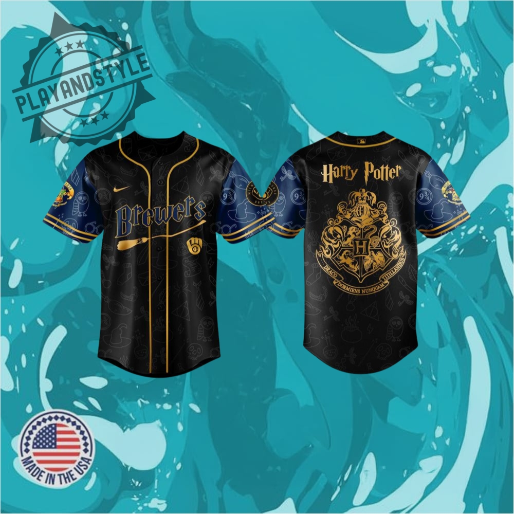 "Shop 2025 Limited Edition Jerseys: Football & Baseball Collectibles" 20 Milwaukee Brewers Harry Potter Night Special Edition Baseball Jersey