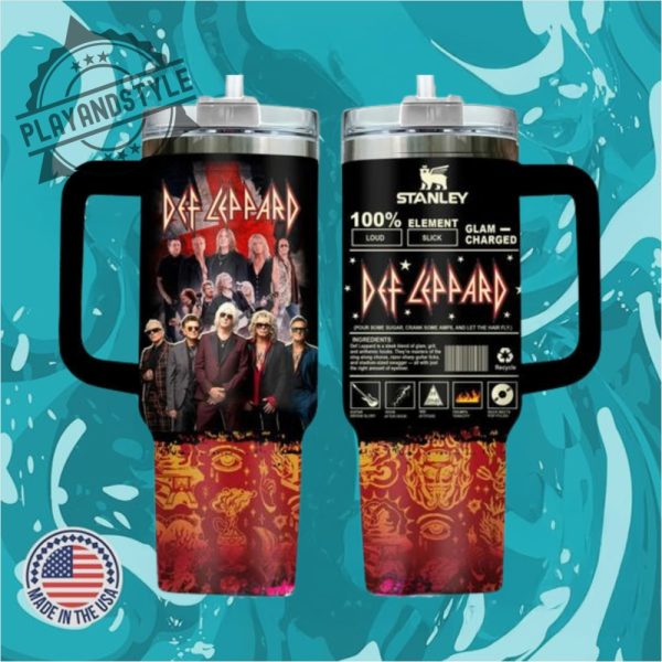 Def Leppard Glam Charged Limited Stanley Tumbler playandstyle 1