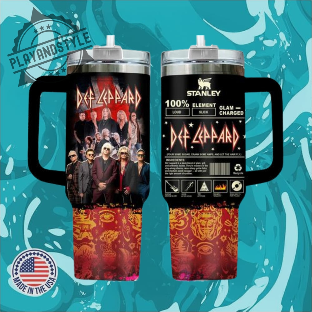 Def Leppard Glam Charged Limited Stanley Tumbler