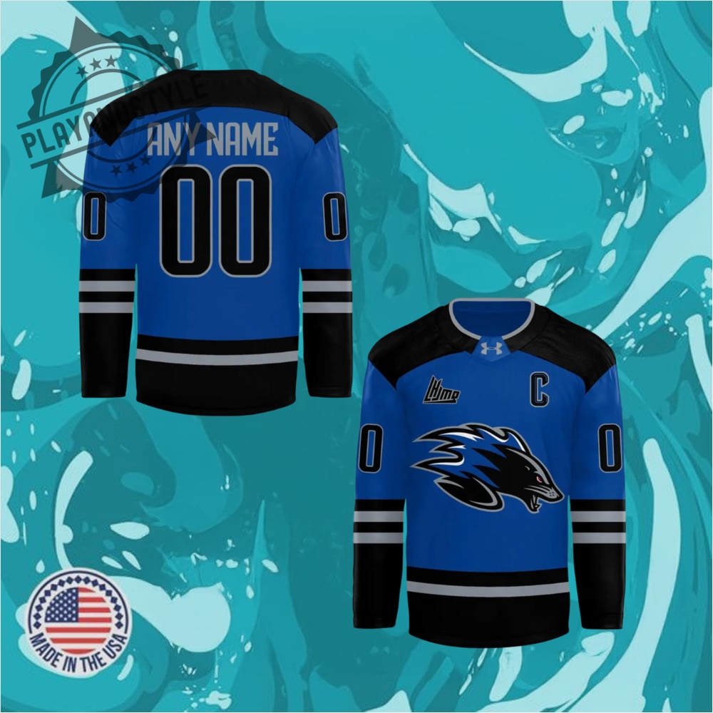 Official Saint John Sea Dogs New 2025 Blue Hockey Jersey