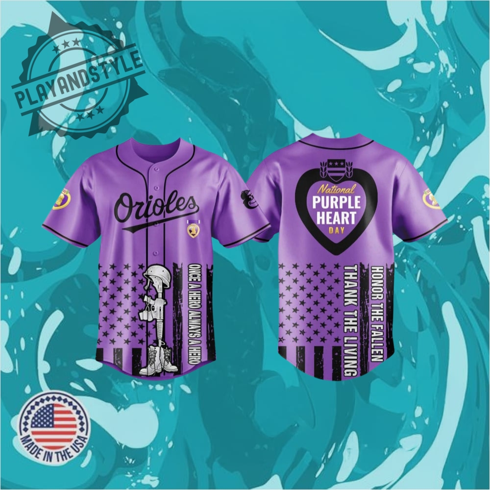 2025 Orioles Purple Heart Day Jersey