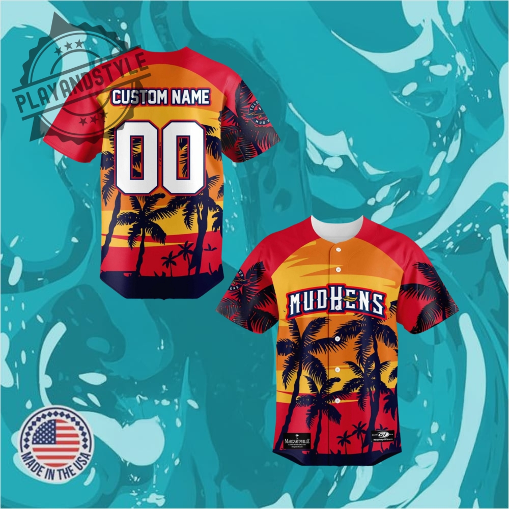 Toledo Mud Hens Milb X Margaritaville Baseball Jersey