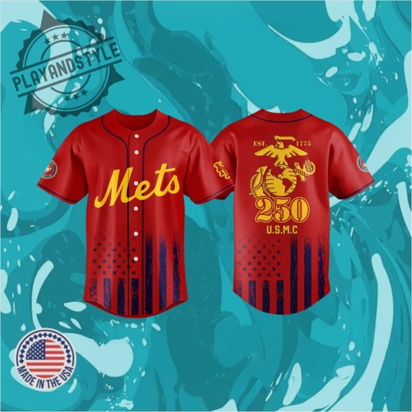 Mets 2025 Usmc 250Th Birthday Jersey playandstyle 1