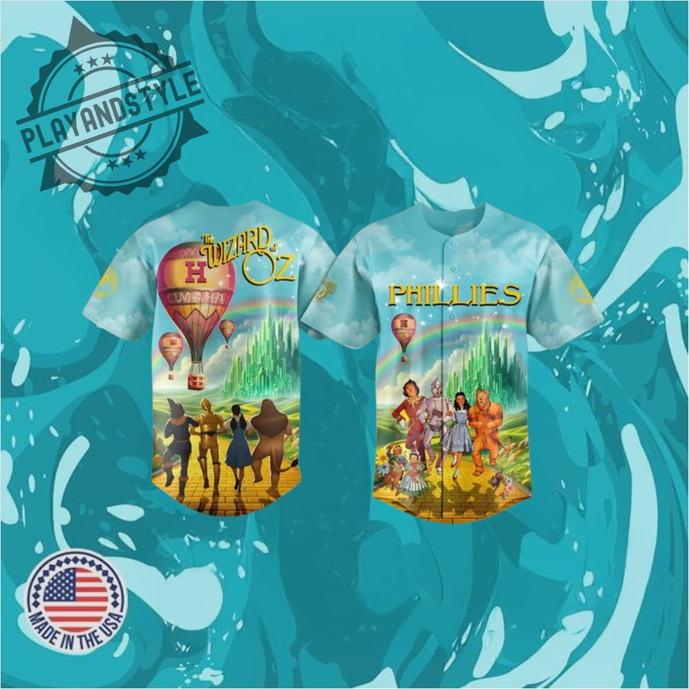 "Top 2025 Jerseys: Orioles, Yankees, Aces, Phillies, and Georgia" 5 2025 Phillies The Wizard Of Oz Jersey