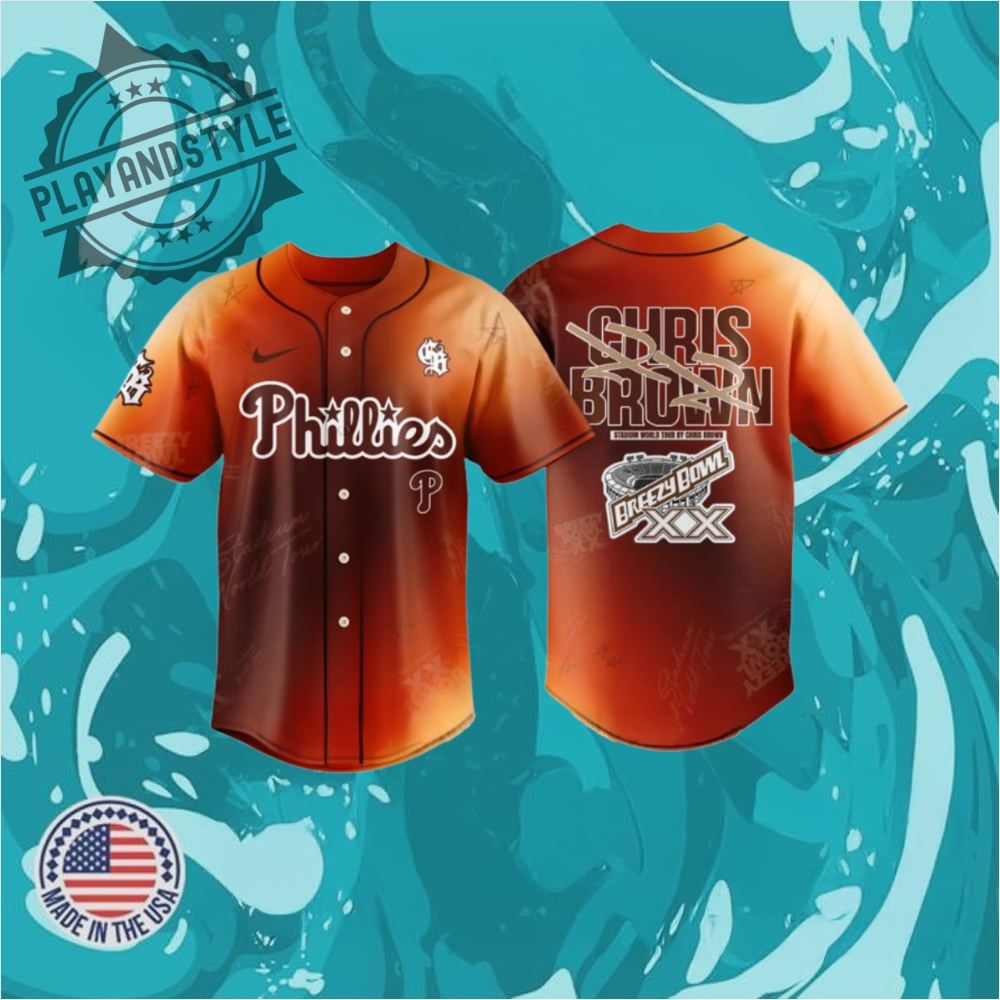 "Top 2025 Jerseys: Orioles, Yankees, Aces, Phillies, and Georgia" 10 Philadelphia Phillies X Breezy Bowl Xx Tour 2025 Special Baseball Jersey