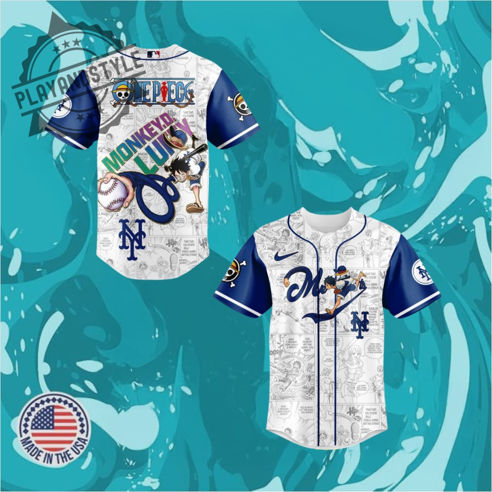 "Top 2025 Jerseys: Orioles, Yankees, Aces, Phillies, and Georgia" 13 New York Mets Straw Hat Monkey D. Luffy Special Baseball Jersey