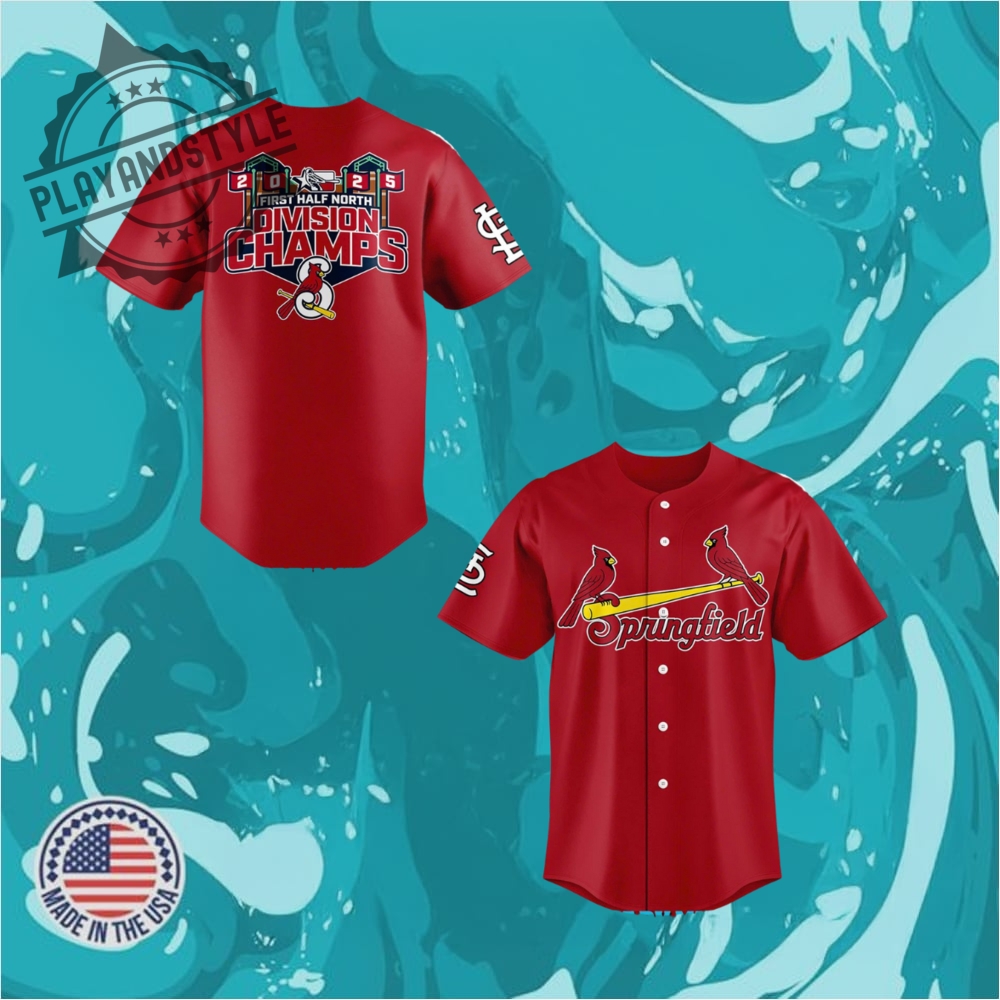 "Top 2025 Jerseys: Orioles, Yankees, Aces, Phillies, and Georgia" 16 Springfield Cardinals First Half North Division Champions 2025 Baseball Jersey