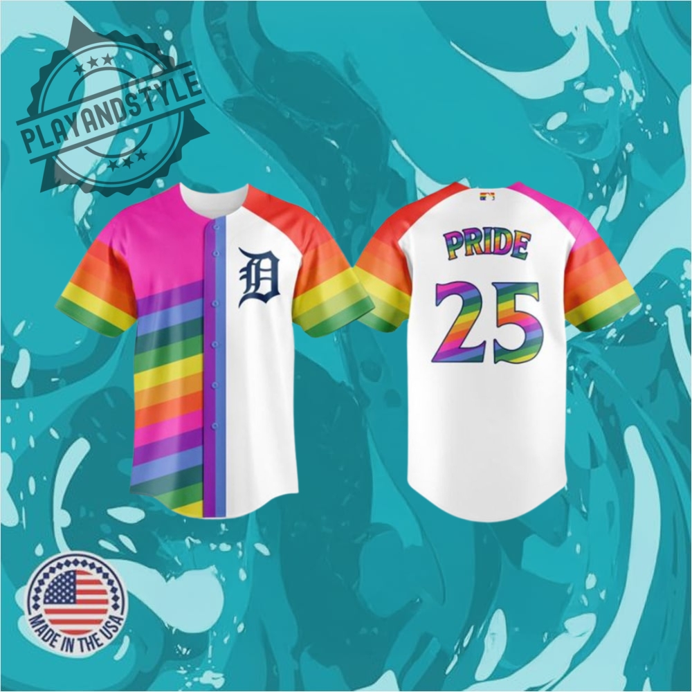 "Top 2025 Jerseys: Orioles, Yankees, Aces, Phillies, and Georgia" 26 Detroit Tigers Mlb Pride Night 2025 Baseball Jersey